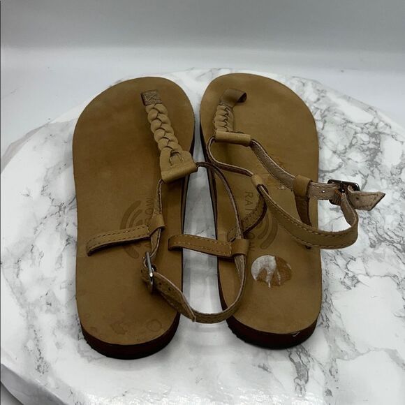 RAINBOW Sierra Brown T-Street Single Layer Leather Sandal- 8 - Picture 4 of 8